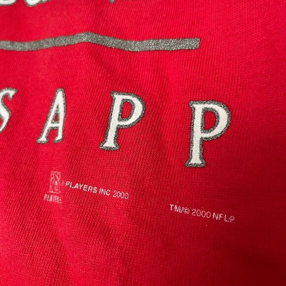 Vintage Tampa Bucs Buccaneers Warren Sapp Tiedye Single Stitch Size M - Picture 4 of 8